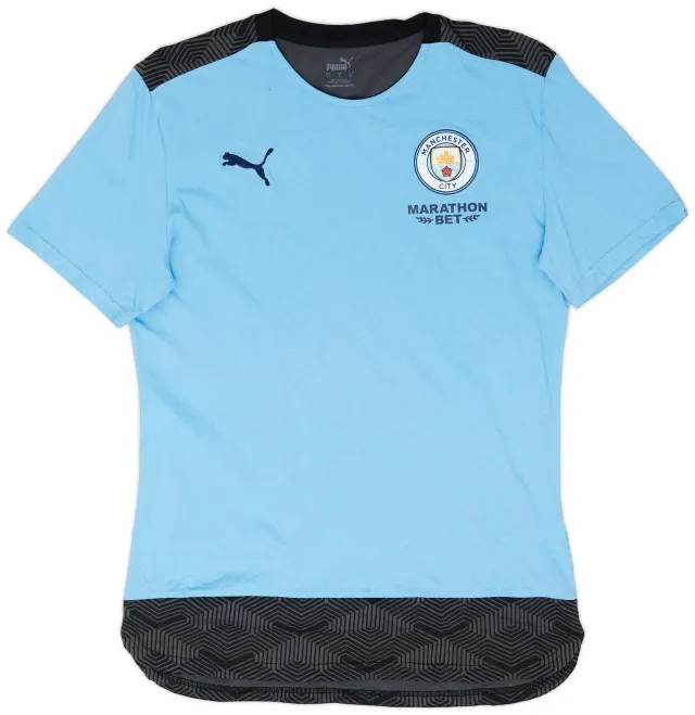 2019-20 Manchester City Puma Cotton Tee - 7/10 - (L)