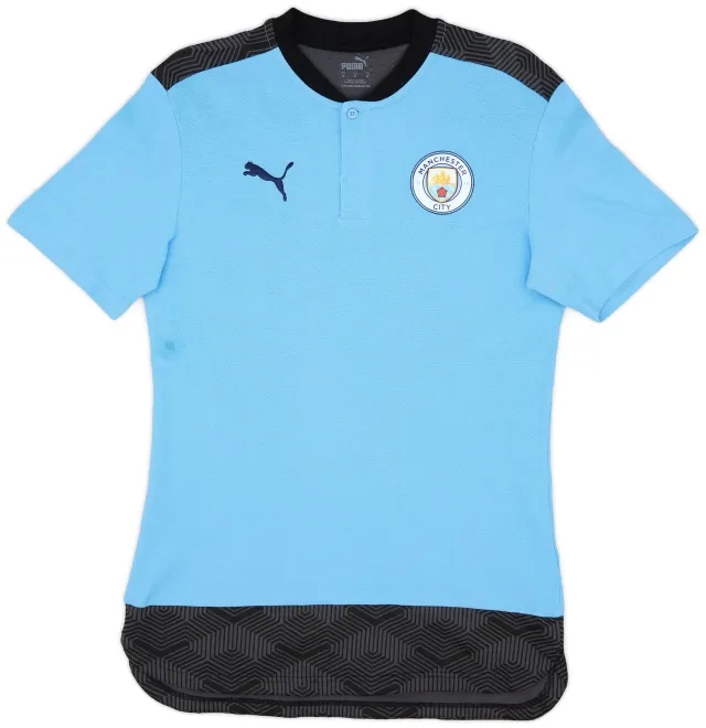 2019-20 Manchester City Puma Polo Shirt - 8/10 - (M)