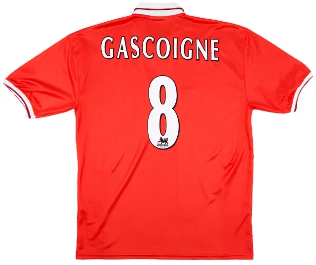 Errea 1998-99 Middlesbrough Home Shirt Gascoigne #8 - 9/10 - (XXL)