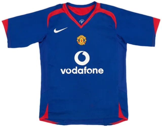 Nike 2005-06 Manchester United Away Shirt - 6/10 - (M.Boys)