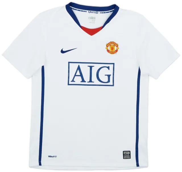 Nike 2008-10 Manchester United Away Shirt - 8/10 - (L.Boys)
