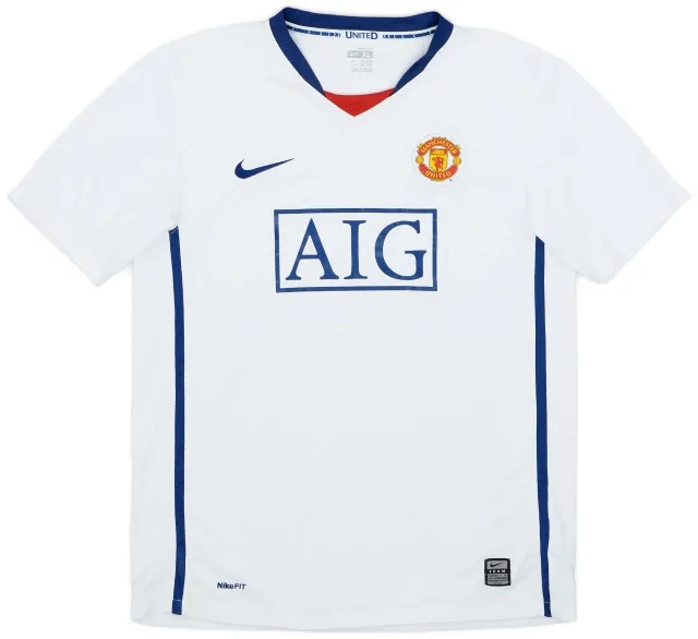 Nike 2008-10 Manchester United Away Shirt - 7/10 - (XL.Boys)