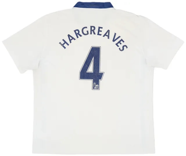 Nike 2008-10 Manchester United Away Shirt Hargreaves #4 - 6/10 - (XL)