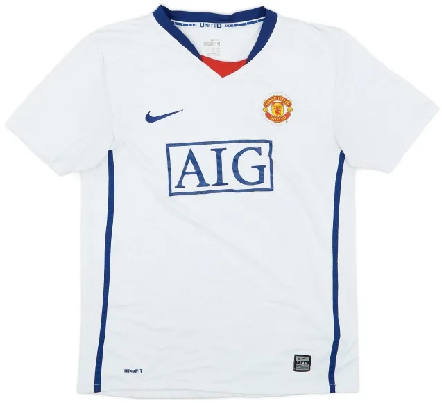 Nike 2008-10 Manchester United Away Shirt - 6/10 - (XL.Boys)