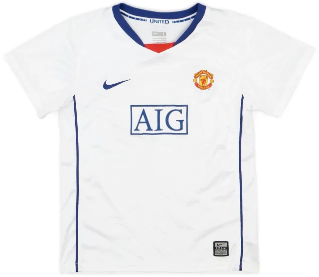 Nike 2008-10 Manchester United Away Shirt - 8/10 - (6-7 Years)