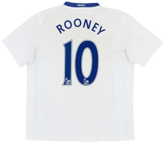 Nike 2008-10 Manchester United Away Shirt Rooney #10 - 6/10 - (XL)
