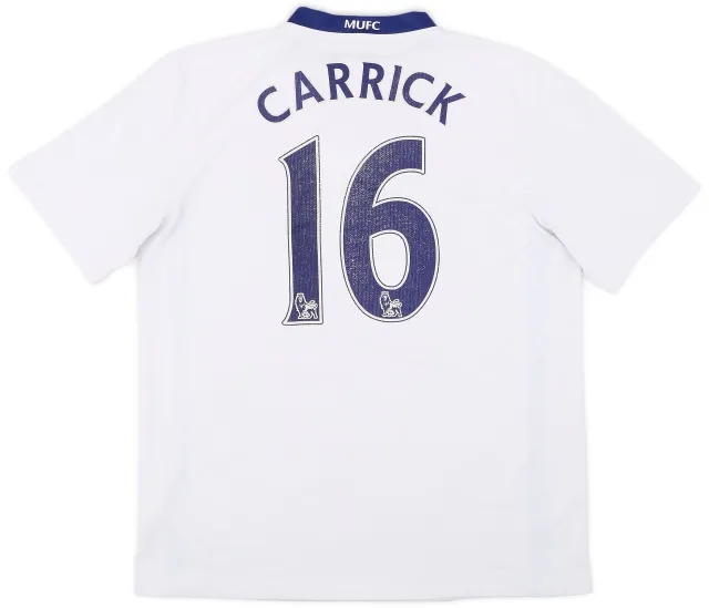 Nike 2008-10 Manchester United Away Shirt Carrick #16 - 4/10 - (M)