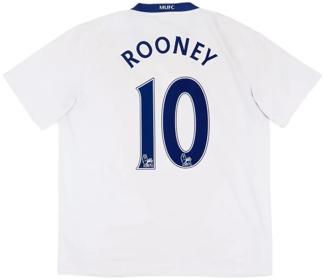 Nike 2008-10 Manchester United Away Shirt Rooney #10 - 5/10 - (XL)