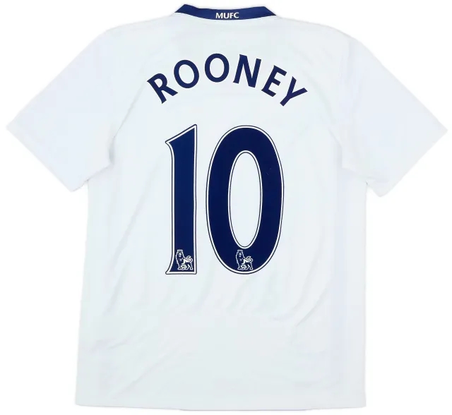 Nike 2008-10 Manchester United Away Shirt Rooney #10 - 5/10 - (S)