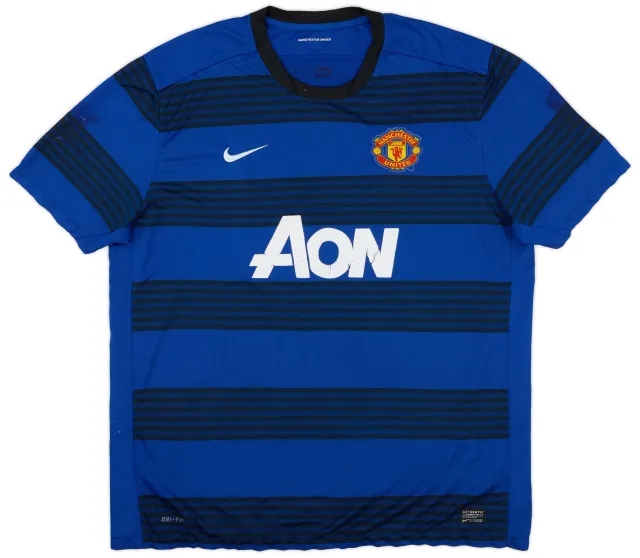 Nike 2011-13 Manchester United Player Issue Away Shirt Rooney #10 - 7/10 - (L)