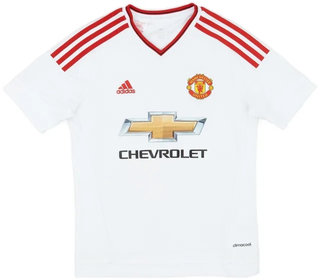 adidas 2015-16 Manchester United Away Shirt - 6/10 - (M.Boys)
