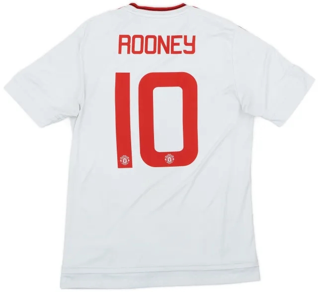 adidas 2015-16 Manchester United Away Shirt Rooney #10 - 5/10 - (M)