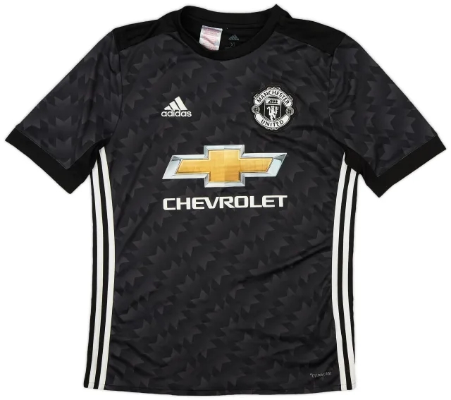 adidas 2017-18 Manchester United Away Shirt - 8/10 - (XL.Boys)