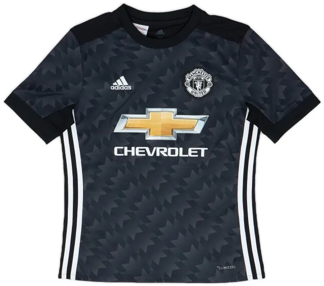adidas 2017-18 Manchester United Away Shirt - 9/10 - (M.Boys)