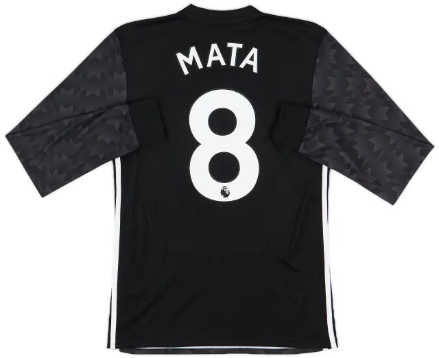 adidas 2017-18 Manchester United Away L/S Shirt Mata #8 - 10/10 - (S)