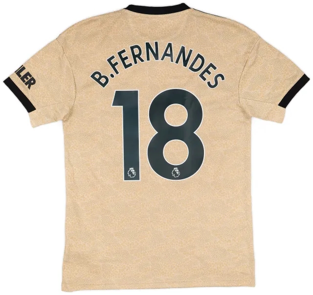 adidas 2019-20 Manchester United Away Shirt B. Fernandes #18 - 8/10 - (S)