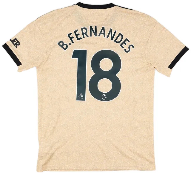 adidas 2019-20 Manchester United Away Shirt B.Fernandes #18 - 10/10 - (M)