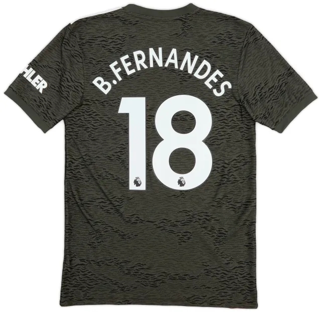 adidas 2020-21 Manchester United Away Shirt B.Fernandes #18 - 9/10 - (S)