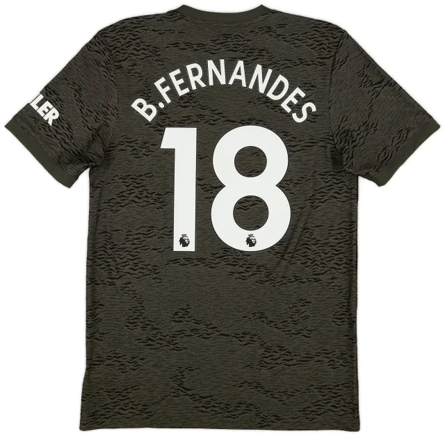 adidas 2020-21 Manchester United Away Shirt B.Fernandes #18 - 10/10 - (M)