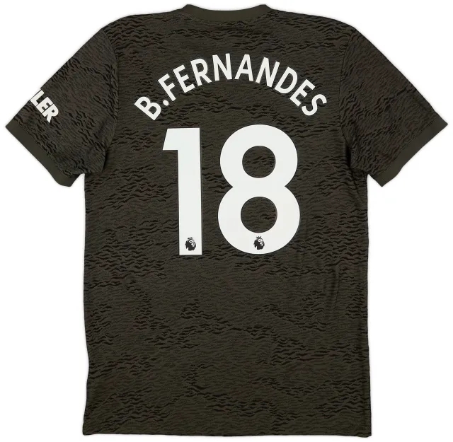 adidas 2020-21 Manchester United Away Shirt B.Fernandes #18 - 8/10 - (M)