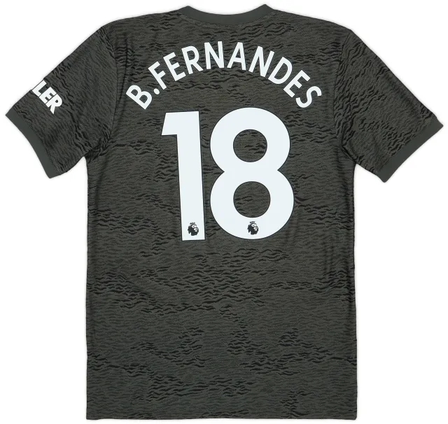 adidas 2020-21 Manchester United Away Shirt B.Fernandes #18 - 7/10 - (S)