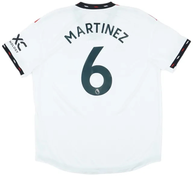 adidas 2022-23 Manchester United Authentic Away Shirt Martinez #6 - 9/10 - (XL)
