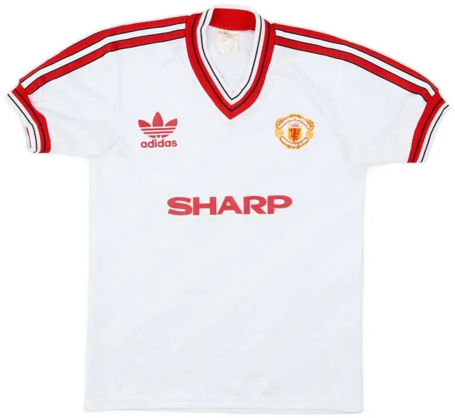 adidas 1986-88 Manchester United Away Shirt - 7/10 - (L.Boys)