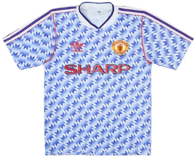 adidas 1990-92 Manchester United Away Shirt - 8/10 - (S)
