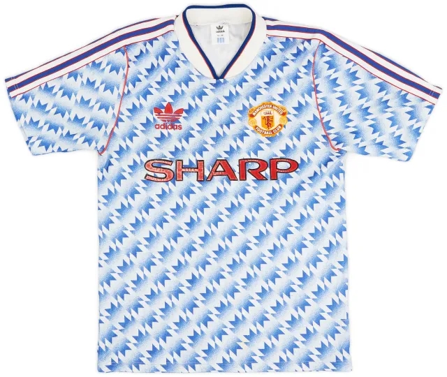 adidas 1990-92 Manchester United Away Shirt - 7/10 - (S)