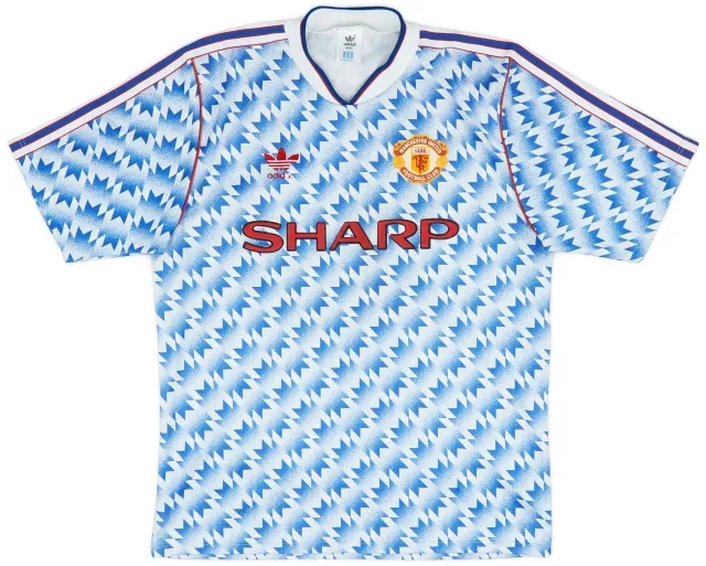 adidas 1990-92 Manchester United Away Shirt - 6/10 - (M)