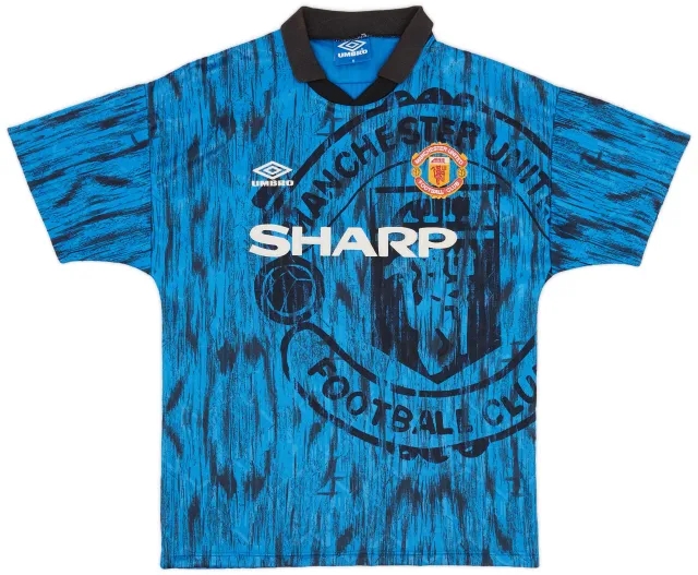 Umbro 1992-93 Manchester United Away Shirt - 8/10 - (M)