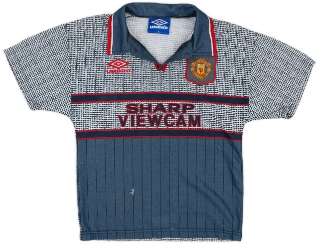 Umbro 1995-96 Manchester United Away Shirt - 5/10 - (S.Boys)