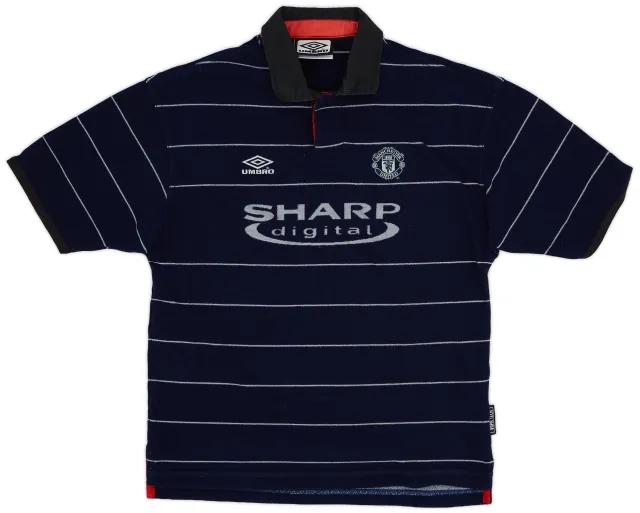Umbro 1999-00 Manchester United Away Shirt - 8/10 - (L.Boys)