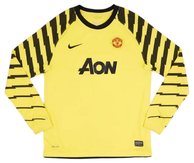 Nike 2010-11 Manchester United Yellow GK Shirt - 8/10 - (XL.Boys)