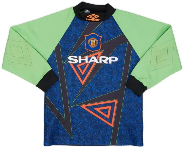 Umbro 1994-96 Manchester United GK Shirt - 9/10 - (M.Boys)