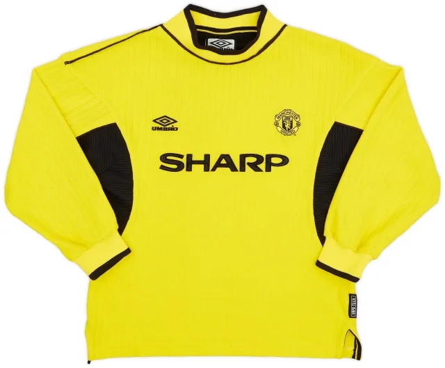 Umbro 1999-00 Manchester United GK Shirt - 9/10 - (XL.Boys)