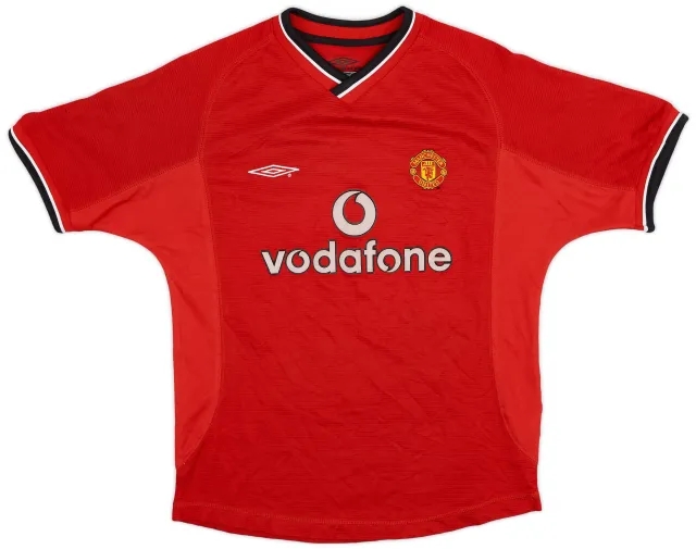 Umbro 2000-02 Manchester United Home Shirt - 8/10 - (M.Boys)