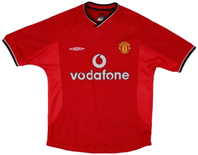 Umbro 2000-02 Manchester United Home Shirt - 7/10 - (Y)