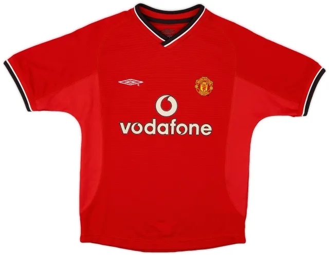 Umbro 2000-02 Manchester United Home Shirt - 8/10 - (S.Boys)