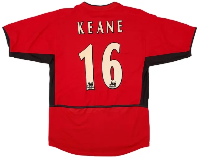 Nike 2002-04 Manchester United Home Shirt Keane #16 - 6/10 - (S)