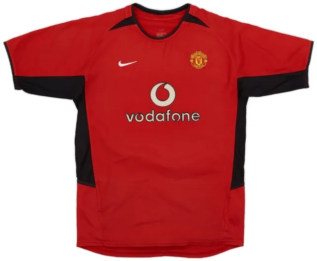 Nike 2002-04 Manchester United Home Shirt - 6/10 - (XL.Boys)
