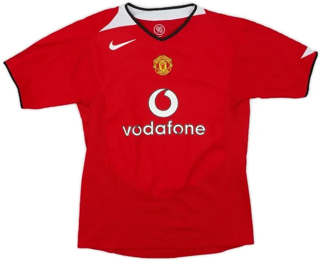 Nike 2004-06 Manchester United Home Shirt - 7/10 - (L.Boys)