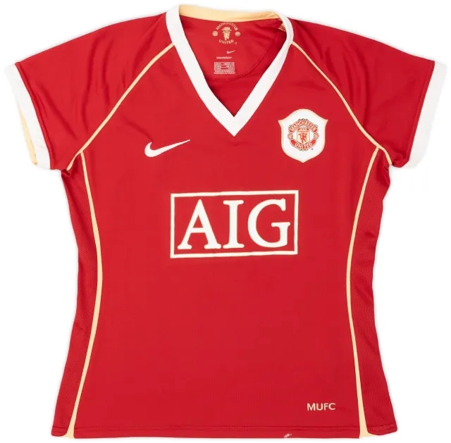 Nike 2006-07 Manchester United Home Shirt Saha #9 - 6/10 - (XL)
