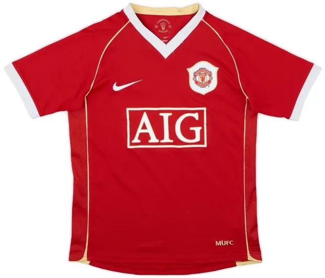 Nike 2006-07 Manchester United Home Shirt Solskjaer #20 - 9/10 - (S)