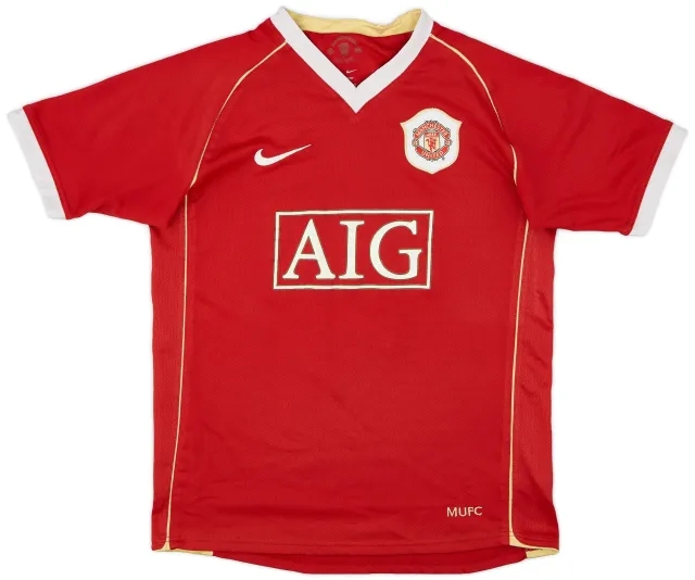 Nike 2006-07 Manchester United Home Shirt Solskjaer #20 - 7/10 - (M)