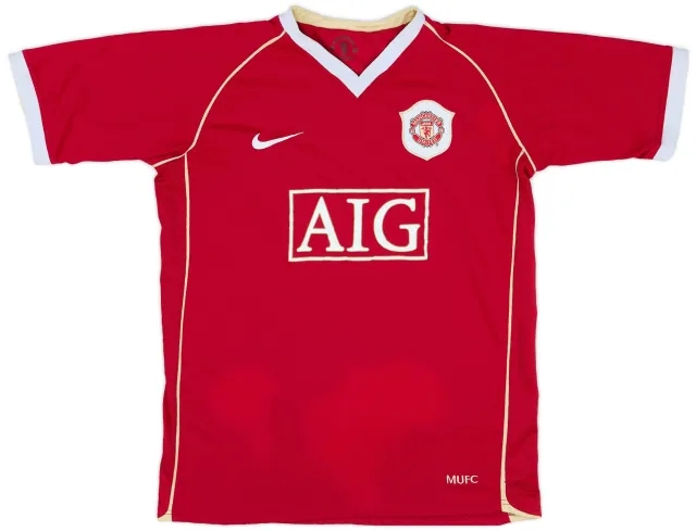 Nike 2006-07 Manchester United Home Shirt - 5/10 - (XL.Boys)