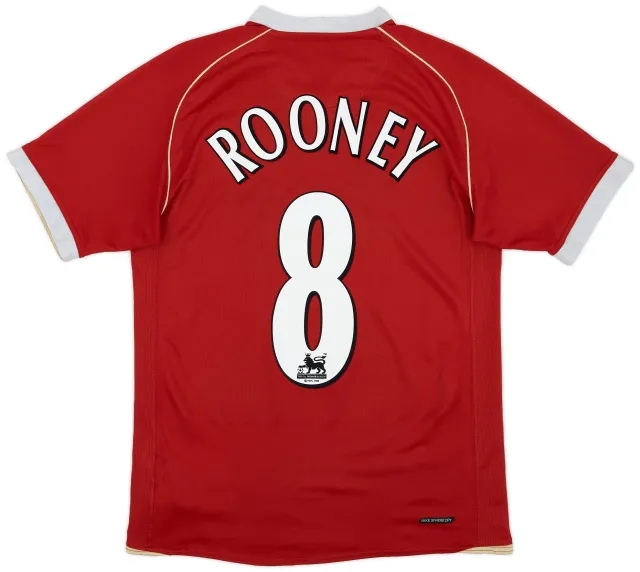 Nike 2006-07 Manchester United Home Shirt Rooney #8 - 5/10 - (S)