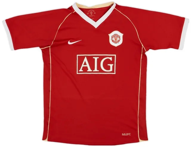 Nike 2006-07 Manchester United Home Shirt Solskjaer #20 - 8/10 - (M)