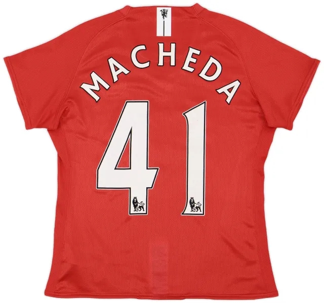Nike 2007-09 Manchester United Home Shirt Macheda #41 - 7/10 - (Women's S)