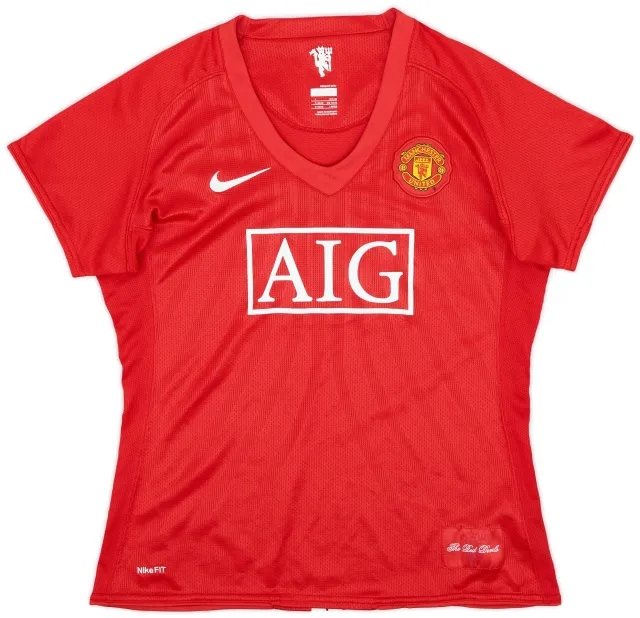 Nike 2007-09 Manchester United Home Shirt - 5/10 - (Women's L)